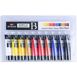 Jasart Byron Acrylic Paint 75ml Set of 10