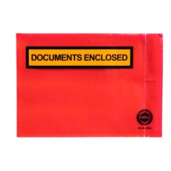 Marbig Professional Packaging Envelopes 165x115mm Documents Enclosed Red Box Of 1000