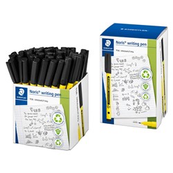 Staedtler Noris 307 Writing Pens Fine 0.6mm Black Cup Of 50