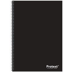 Protext Premium Spiral Notebook A4 8mm Ruled PP Cover And Pocket Side Bound 240 Page