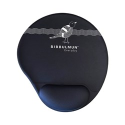 Bibbulmun Mouse Pad With Gel Wrist Support - Black
