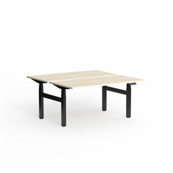 OLG Klass Electric Height Adjust Double Sided Desk 1800W x 1500D x 620-1270mmH Map/Blk
