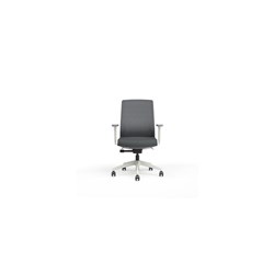 Pivot Ergonomics Harlow High Back Chair With Seat Slide Grey Fabric Seat And Back