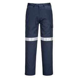 Portwest Bizflame FR Cargo Pants With Tape Size 52 Short Navy