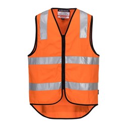Portwest Hi-Vis Zipped Cotton Vest 5XL Orange