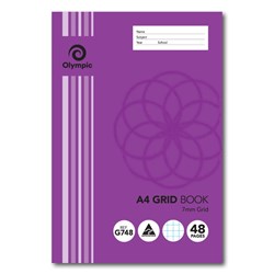 Olympic G748 Grid Book A4 7mm Grid 48 Page