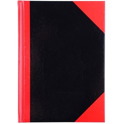 Cumberland Black & Red Notebook Gloss A5 200 Leaf