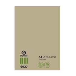 Olympic ECO Office Pad A4 Ruled 7mm 50 Leaf 50 Leaf