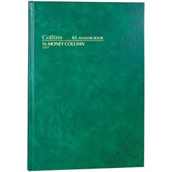 Collins Analysis 61 Series A4 16 Money Column Green