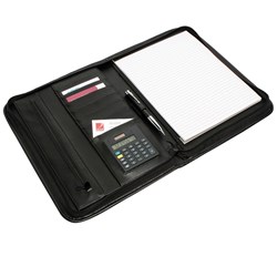 Rexel Professional Compendium Zip Pad Holder Black