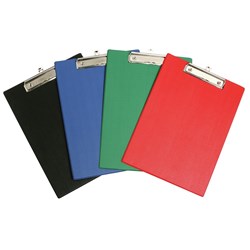 Marbig PVC Clipboard Foolscap Black
