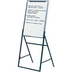 Quartet Futura Easel Flipchart 685 x 860mm Black Aluminium Frame