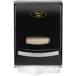 Regal Slim Hand Towel Plastic Dispenser Black