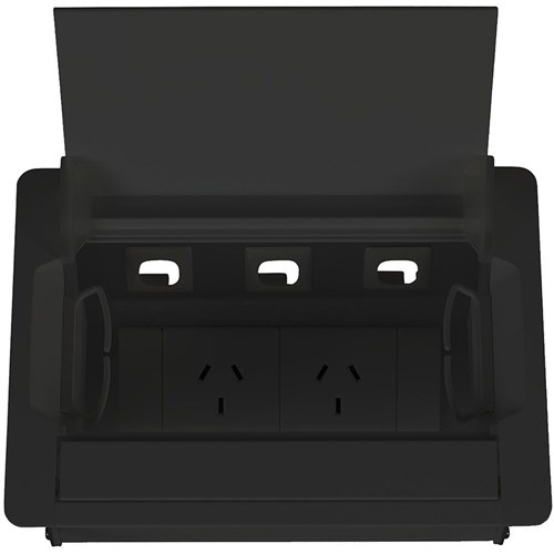 Service Box Off Office Furniture - Rapidline Table Surface Mounted Service Box 2 GPO ...